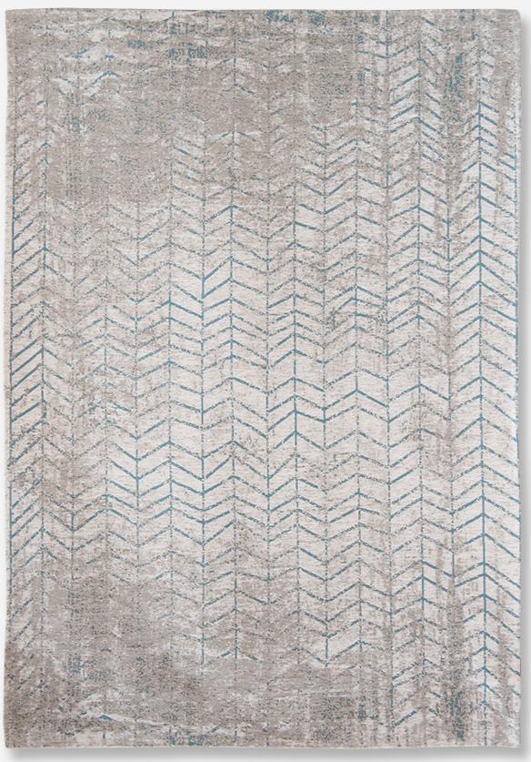 Blue & Grey Belgian Flatwoven Rug