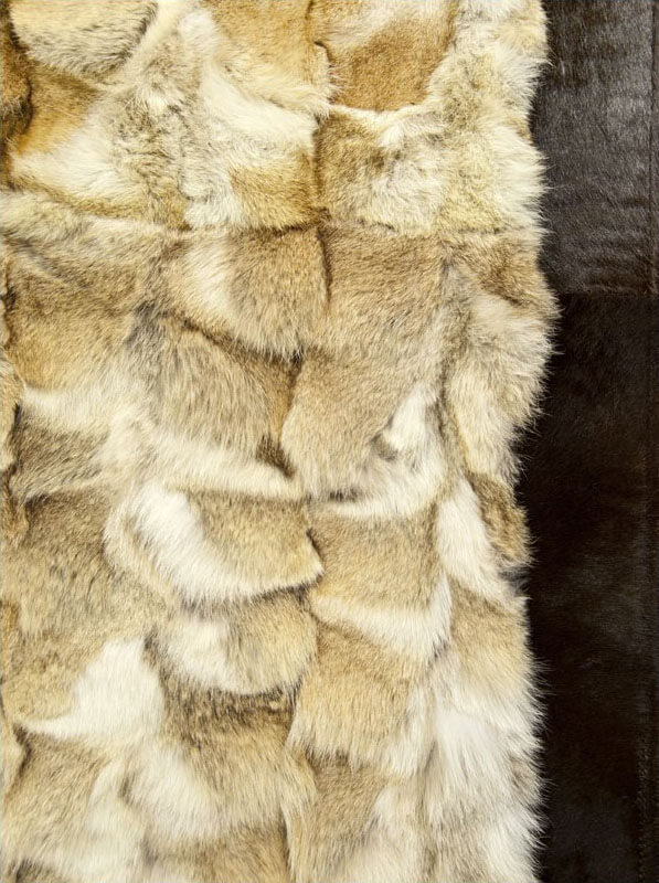 Wolf Real Fur Rug | Size: 5' 11