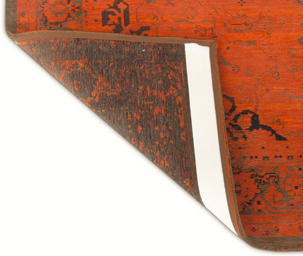Heriz Burnt Orange Premium Rug ☞ Size: 7' 7" x 7' 7" (230 x 230 cm)