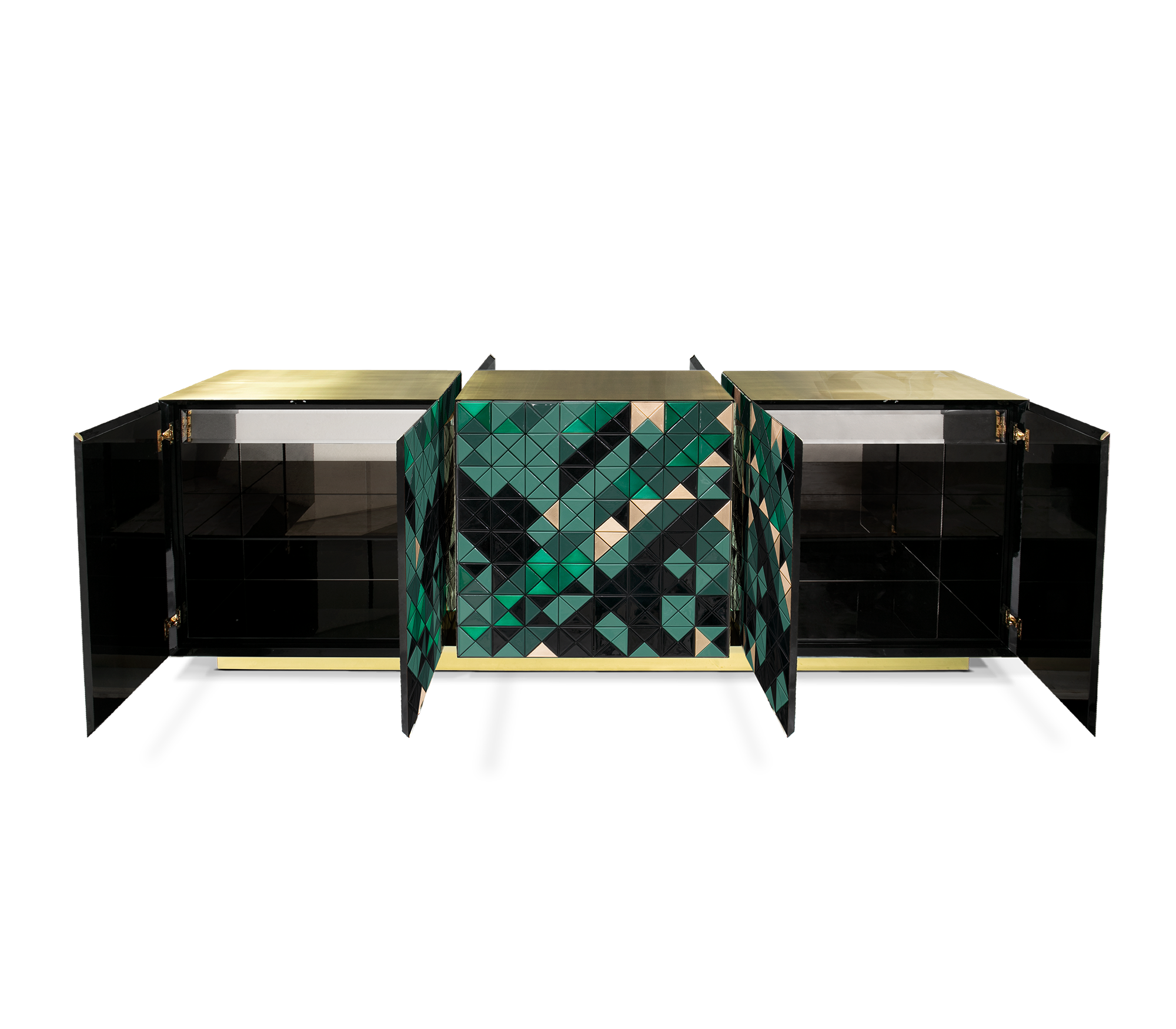 Mosaic Green Sideboard