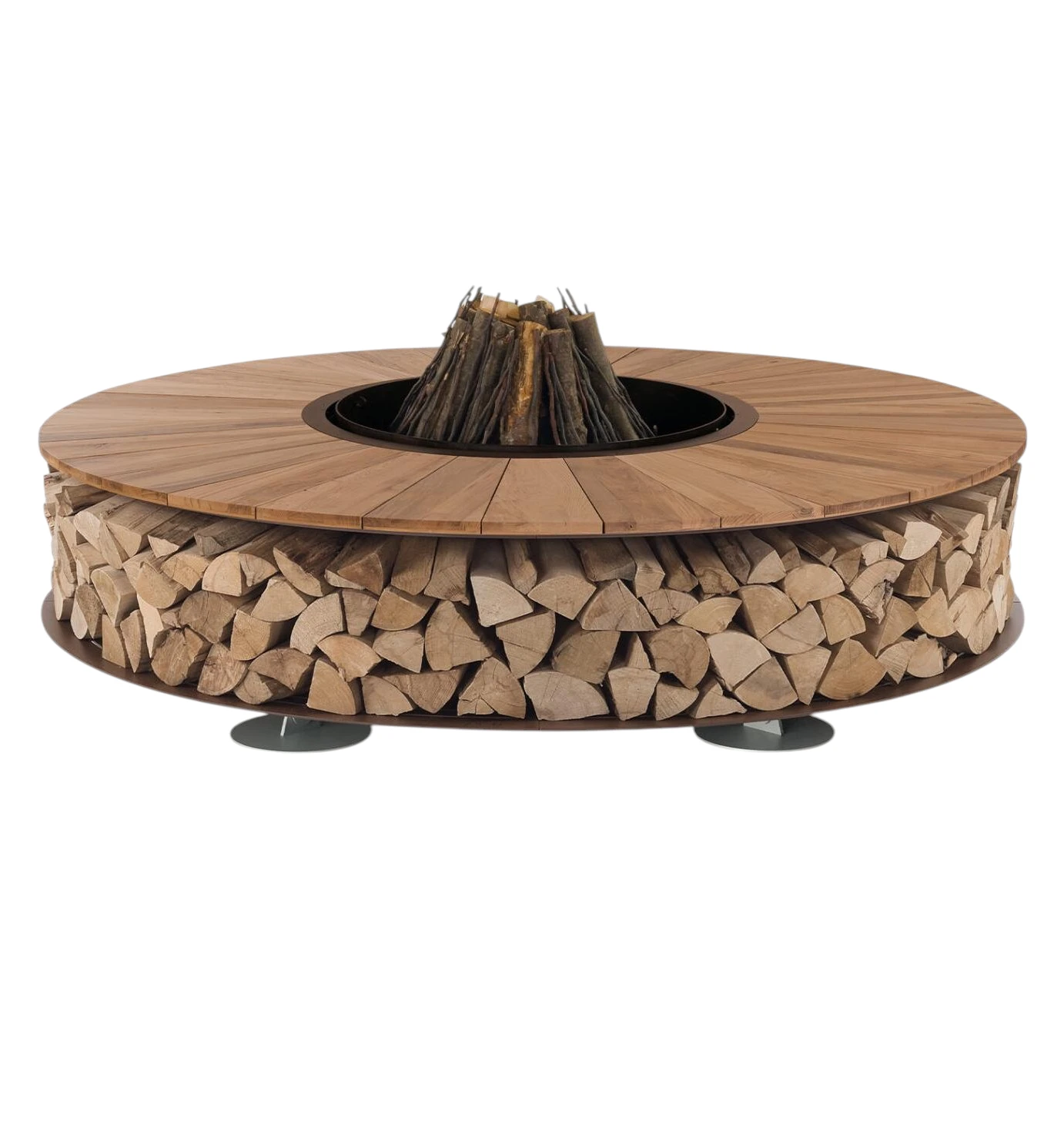 Zero Wood Outdoor Fire Pit