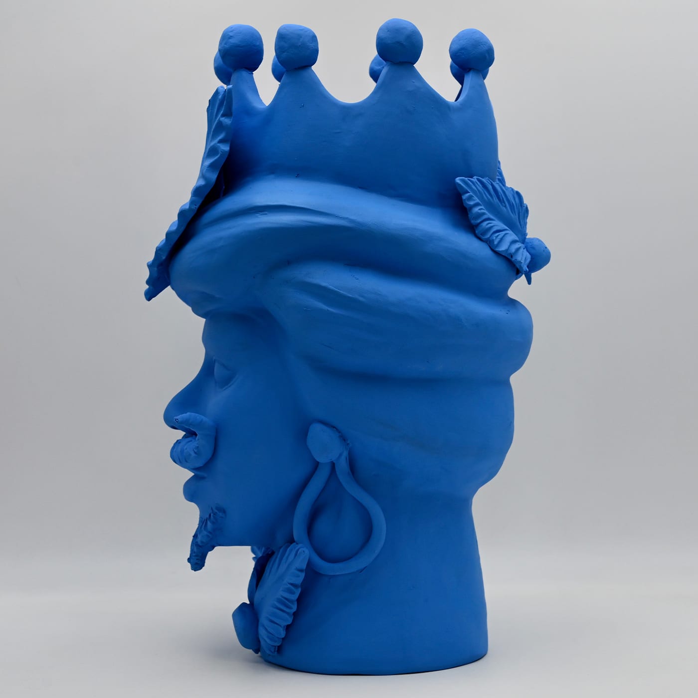 Moor's Head Blue Sculpture