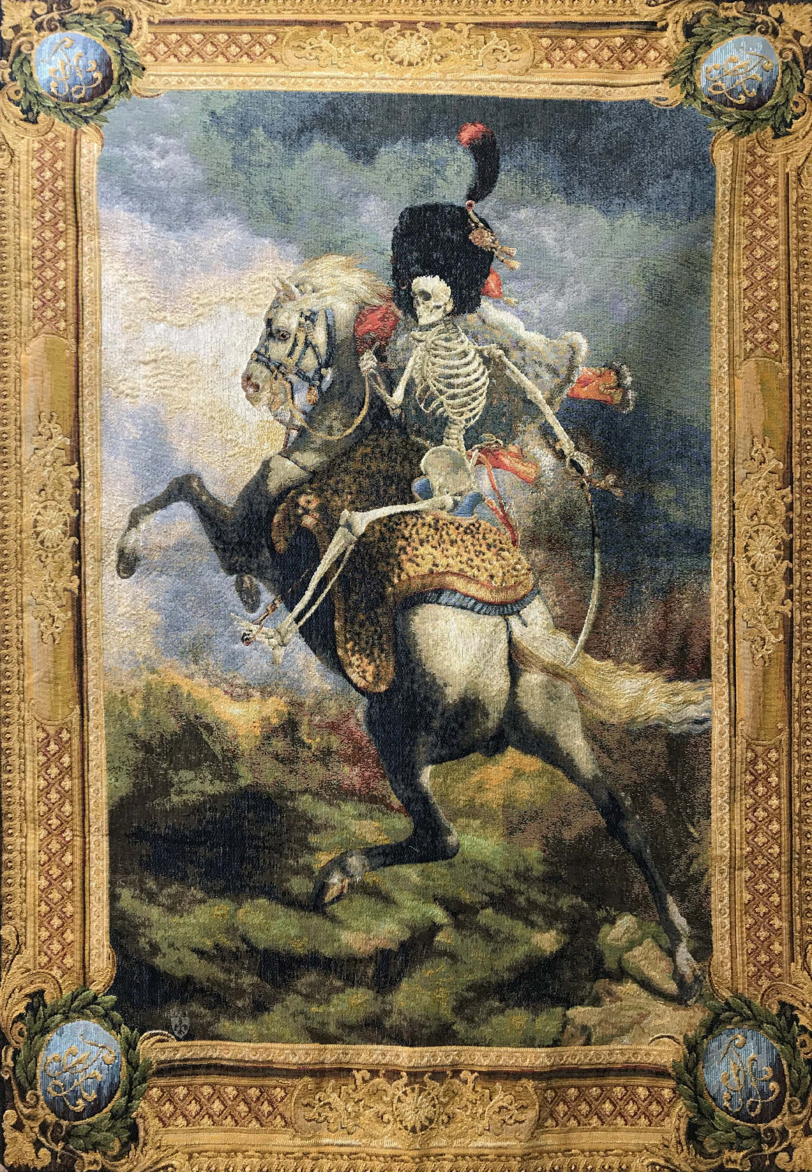 Skeleton Rider Wall Decor Tapestry