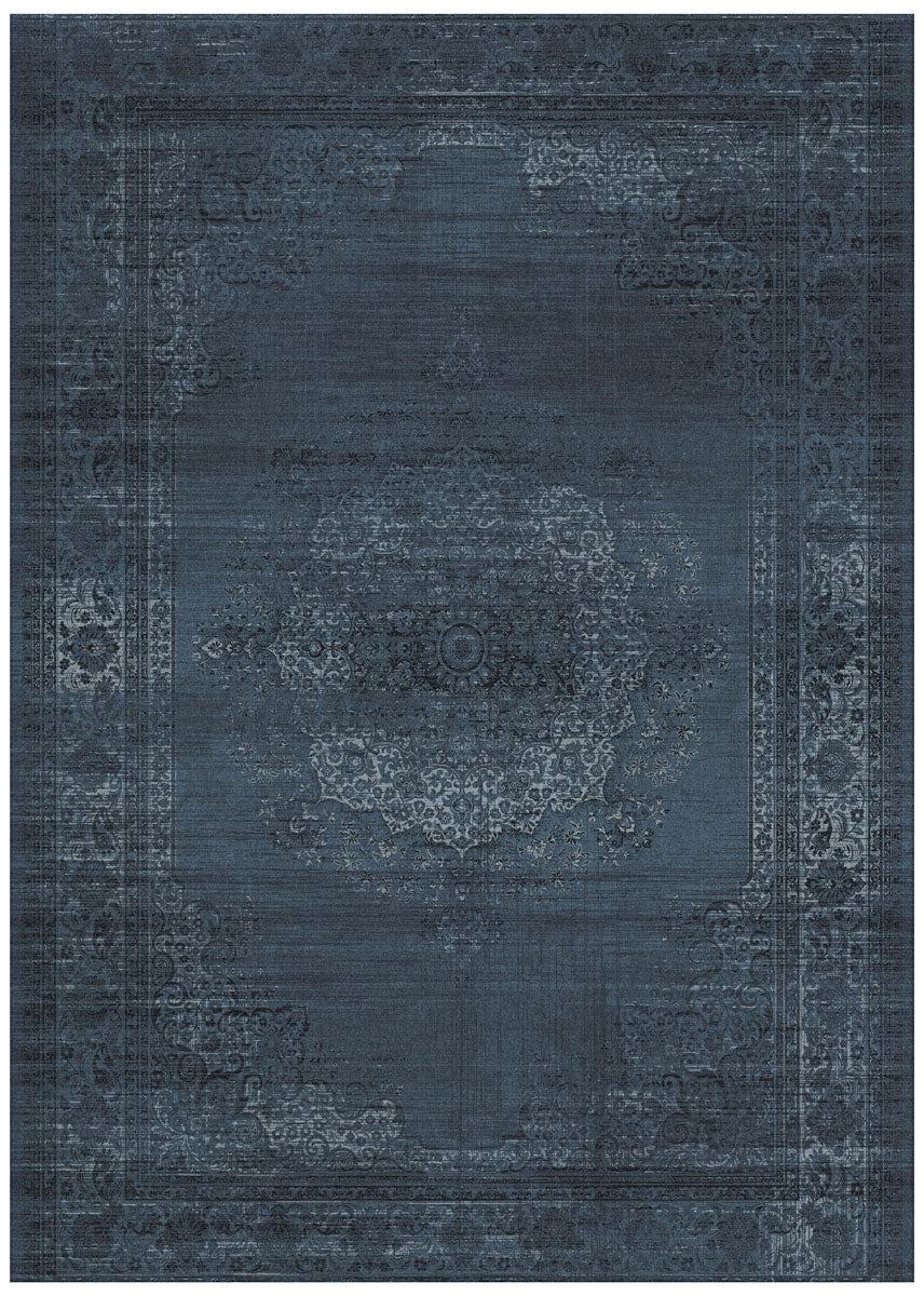 Khayyam Medallion Flatwoven Rug ☞ Size: 4' 7" x 6' 7" (140 x 200 cm)