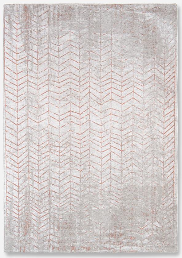 Orange & Grey Belgian Flatwoven Rug