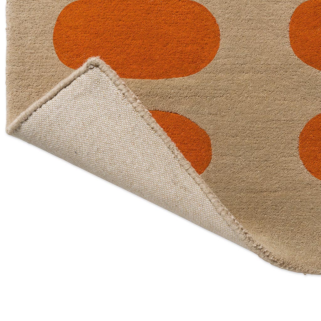 Optical Orange / Sand Rug | Size: 3' 11