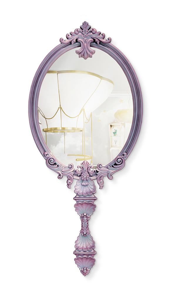 Mystic Chameleon Pink Wall Mirror