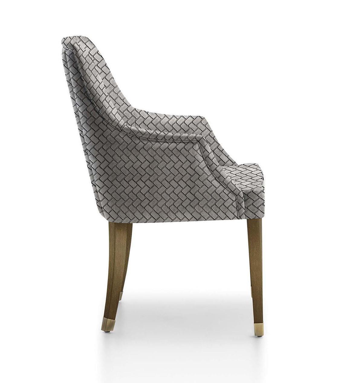 Affair Armchair with Upholstered Shell