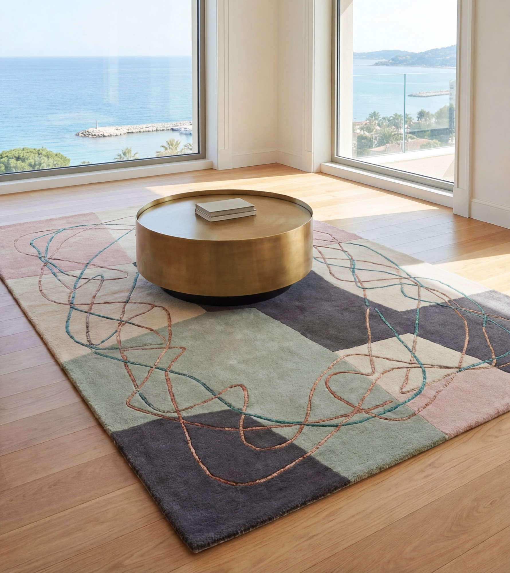 Muted Patchwork Artisan Rug