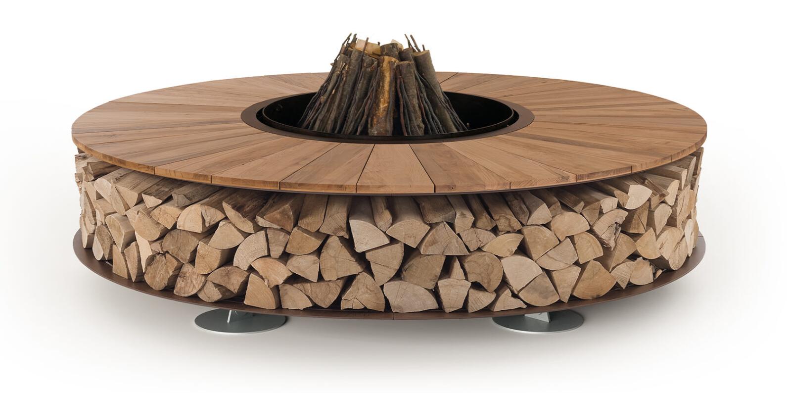 Zero Wood Luxury Outdoor Fire Pit