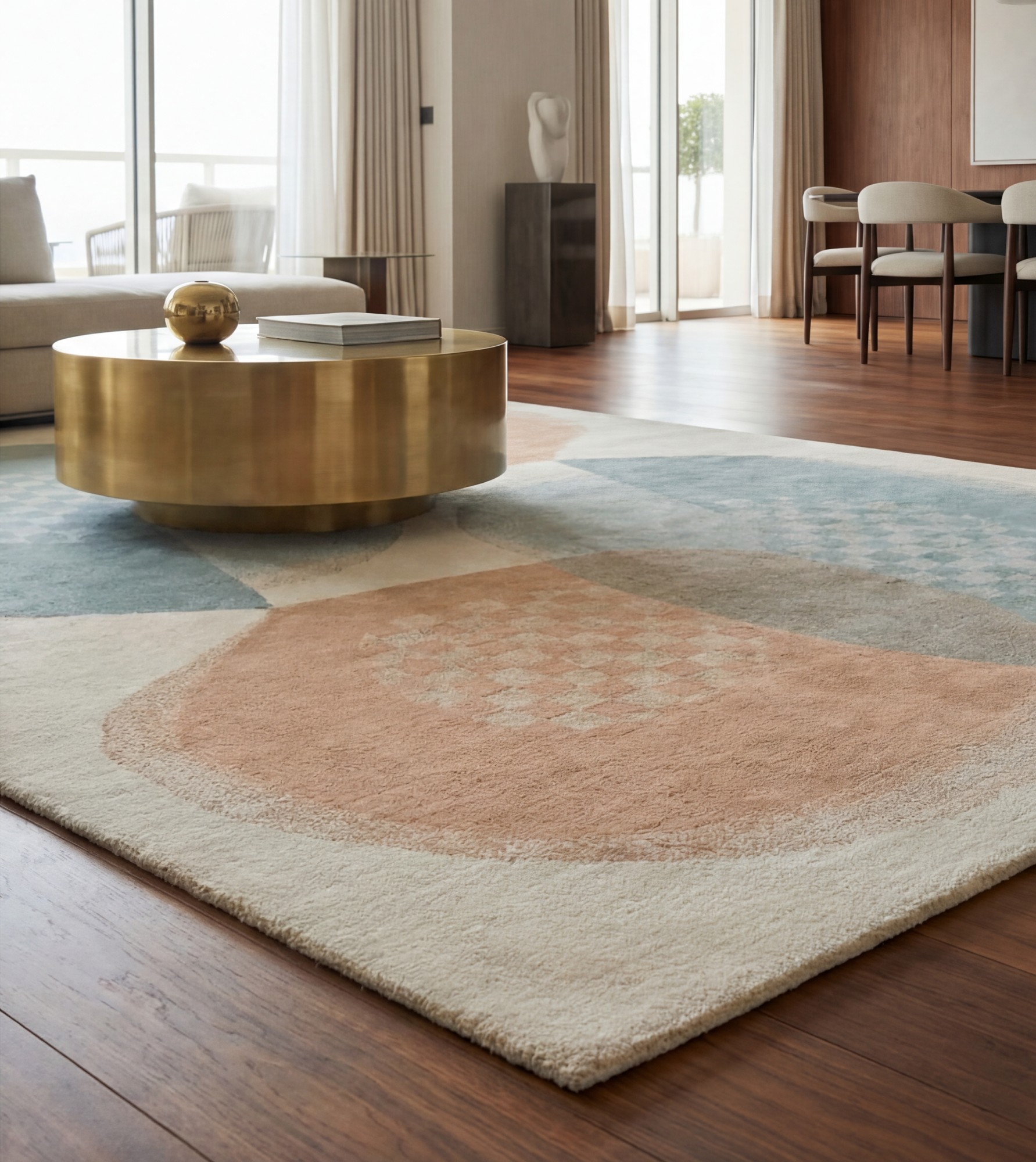Soft Orbits Artisan Rug