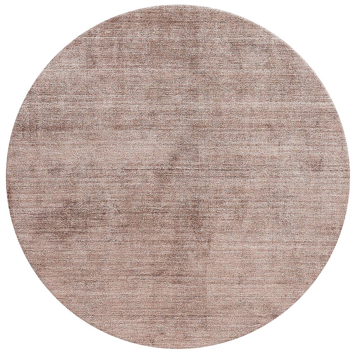 Round Powder Silk Rug