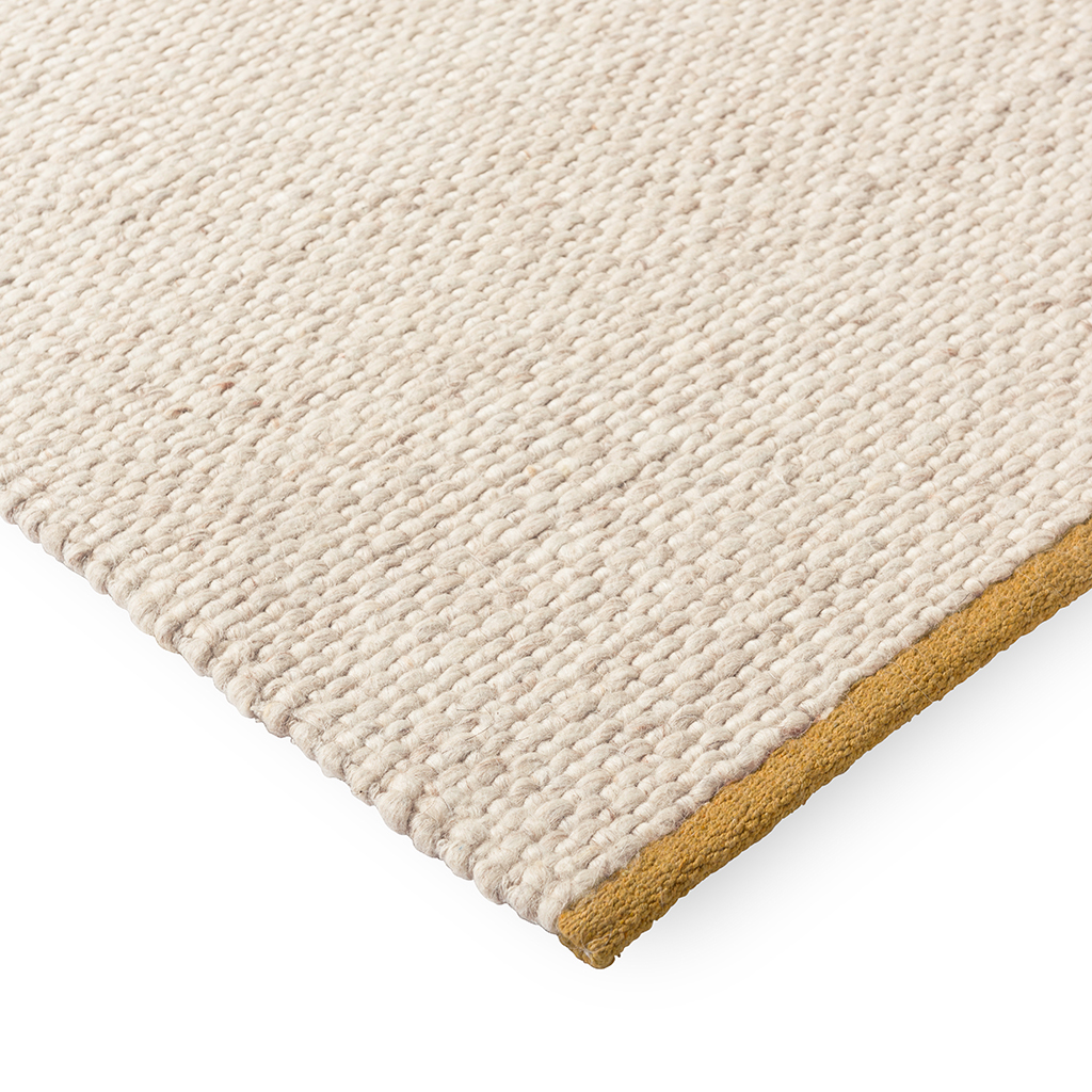 Warm White Plain Rug