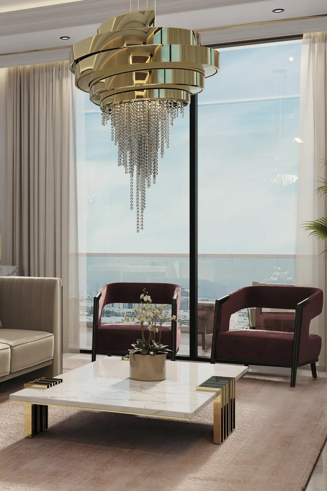 Art Deco Chandelier - 4