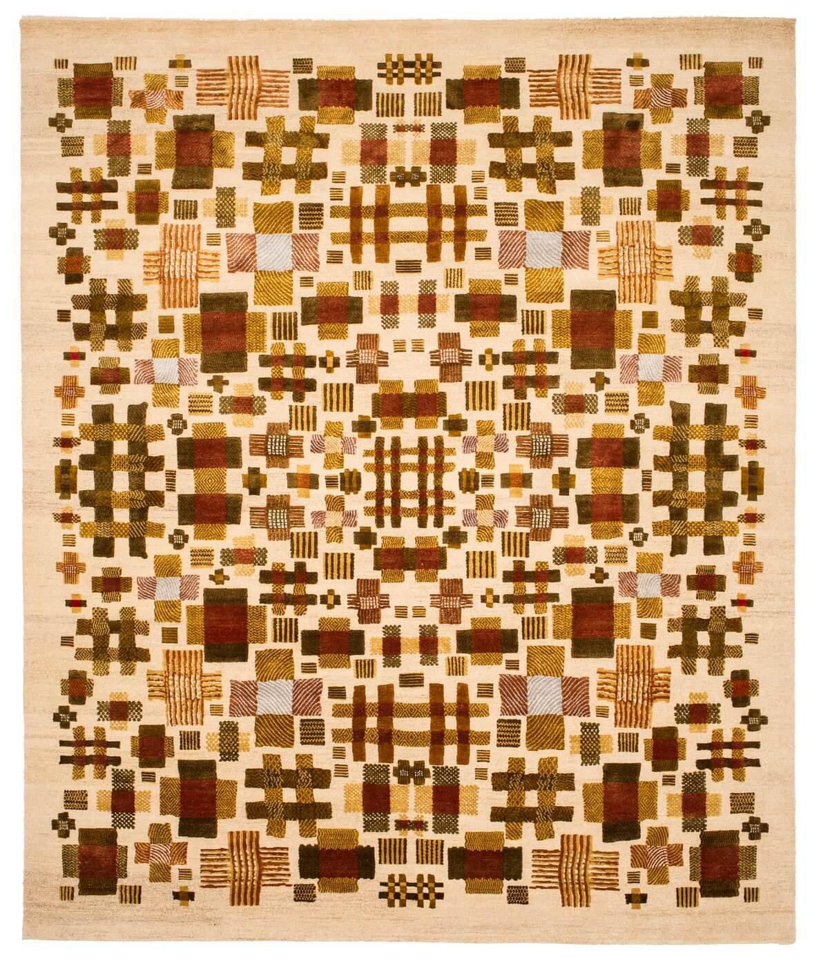 Hand-made Wool / Silk Rug