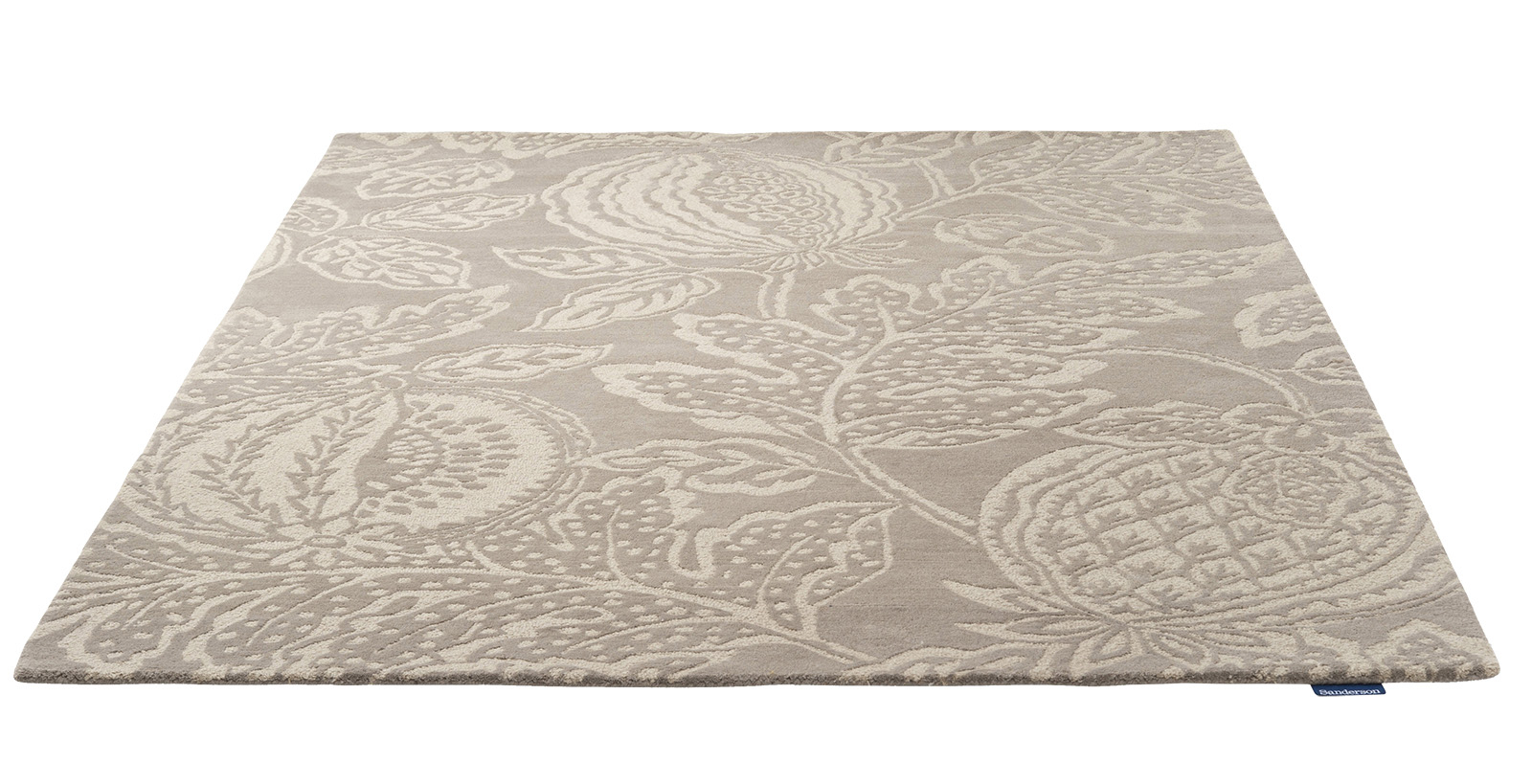 Hand-Tufted Beige Wool Rug