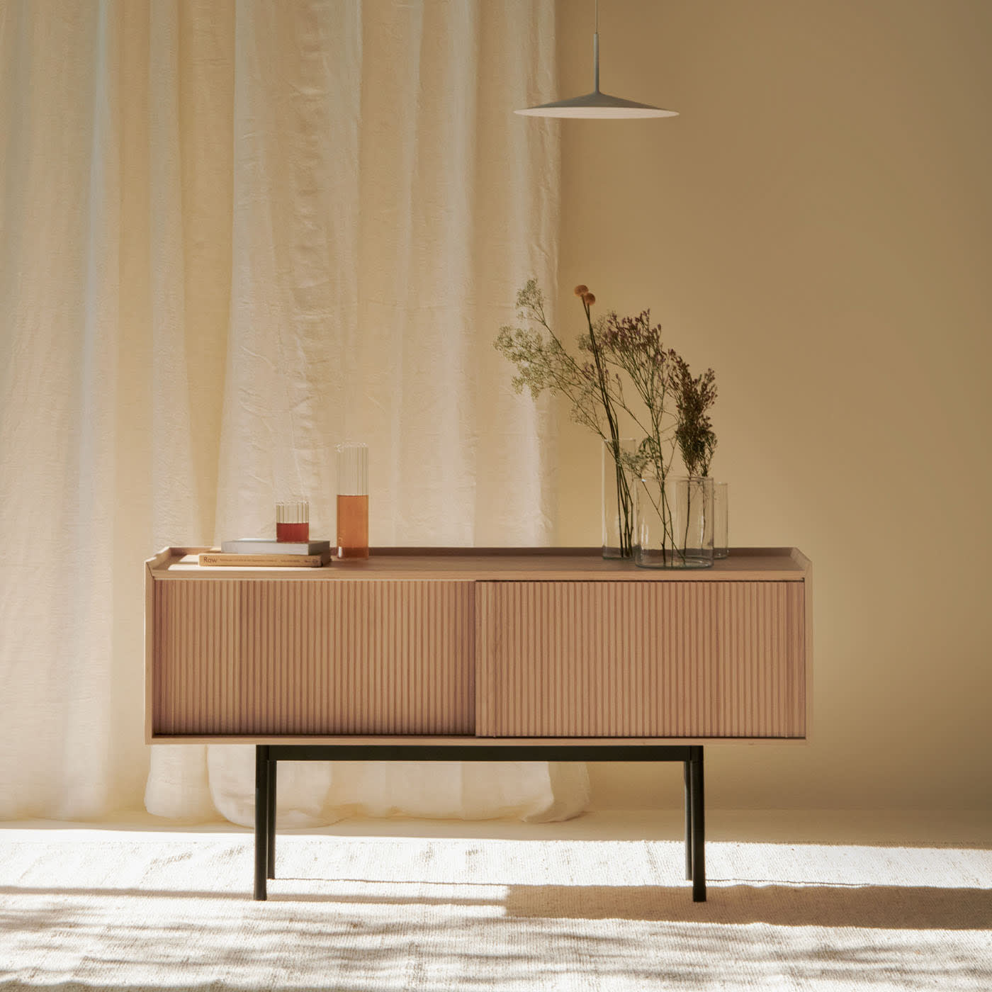 Sipario High Natural 2-Doors Sideboard