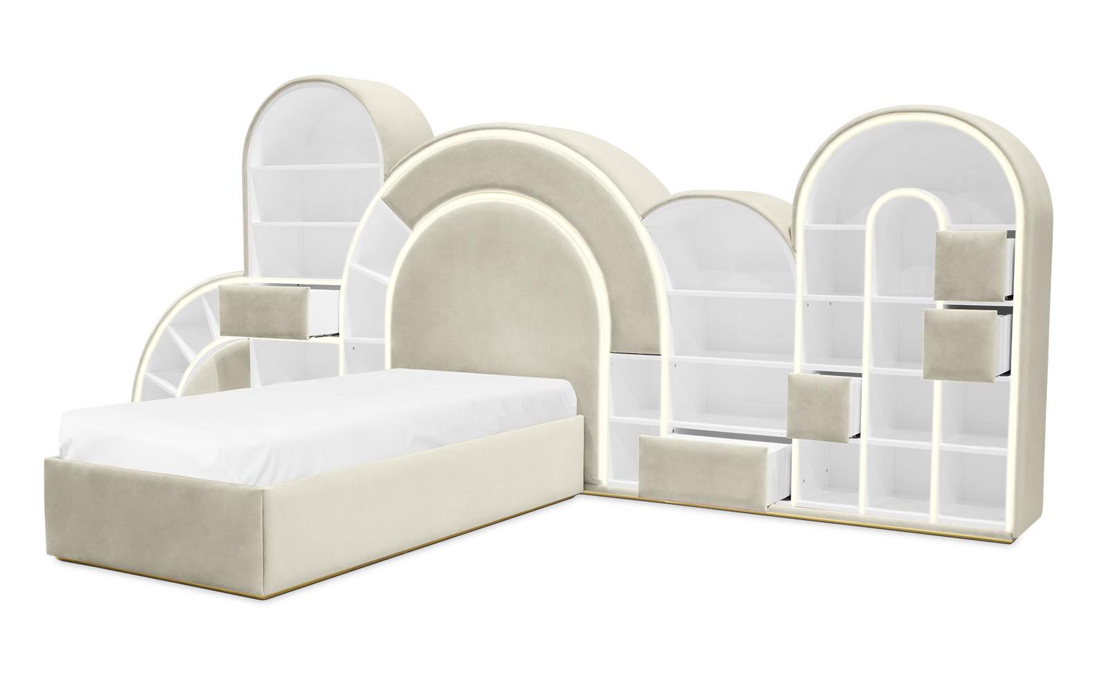 Bubblegum Marshmallow Cream Bed