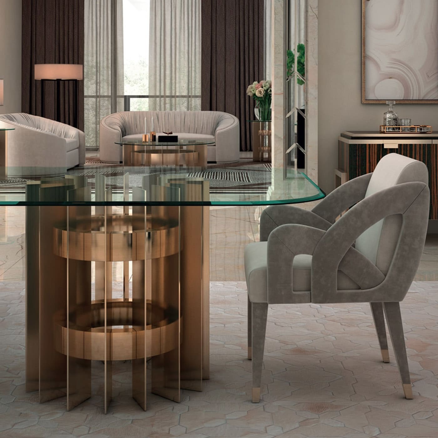 Rockefeller Modern Dining Table