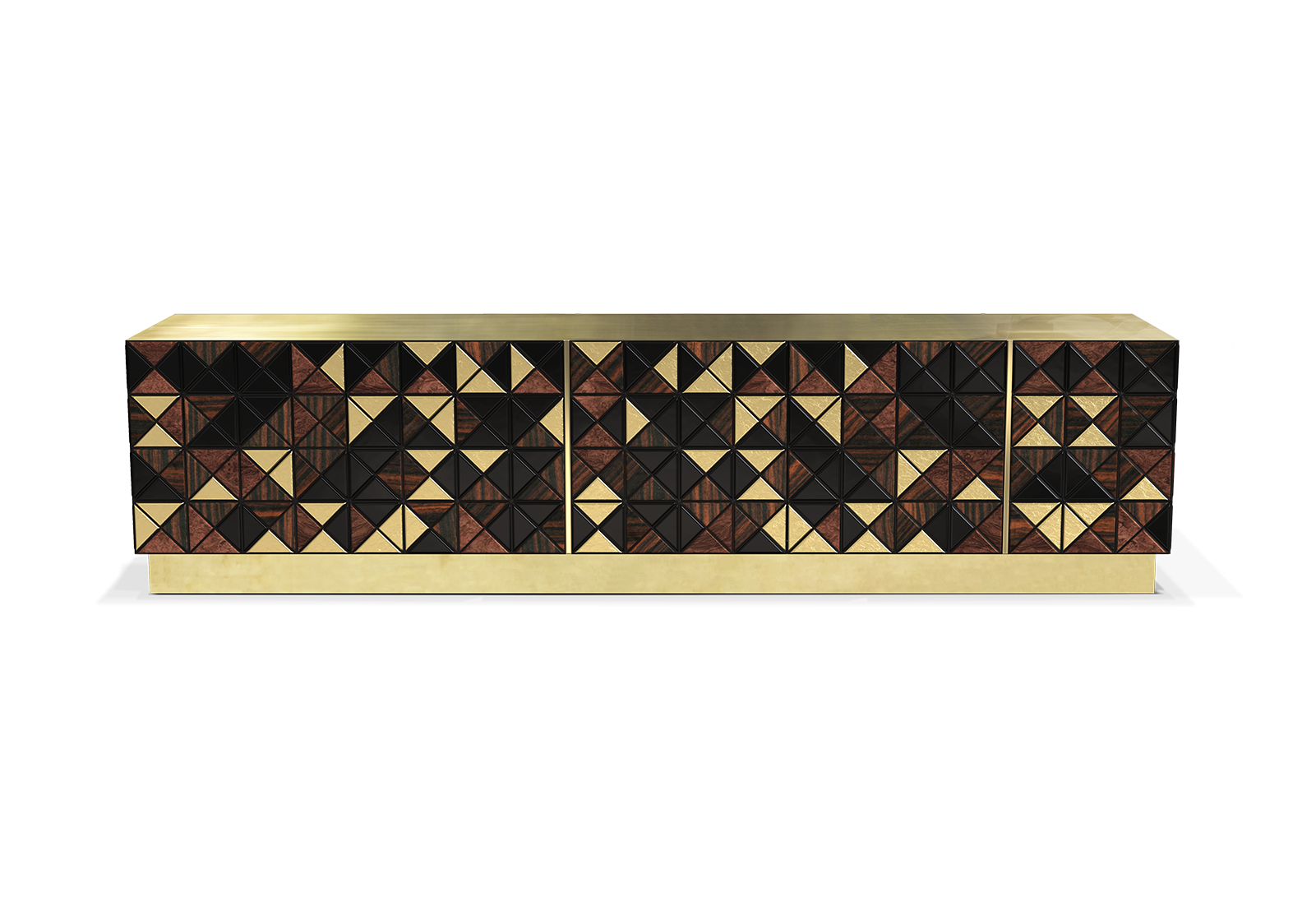 Mosaic Walnut TV Cabinet