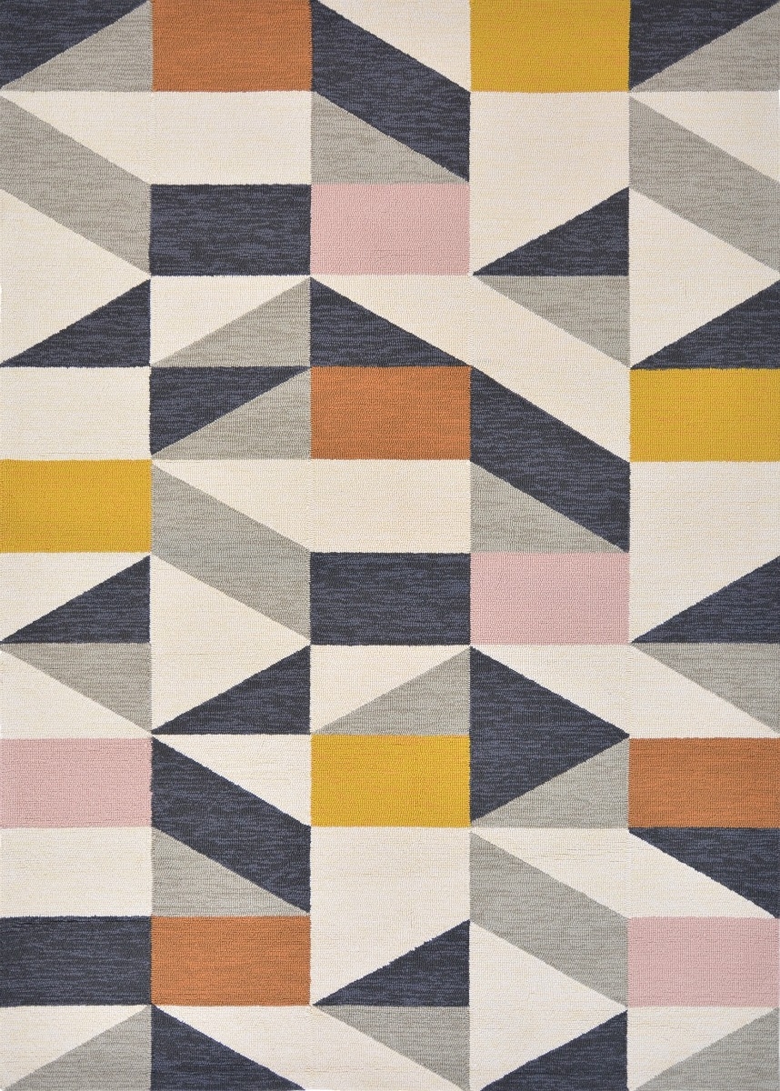 Geometric Multi Outdoor Handtufted Rug