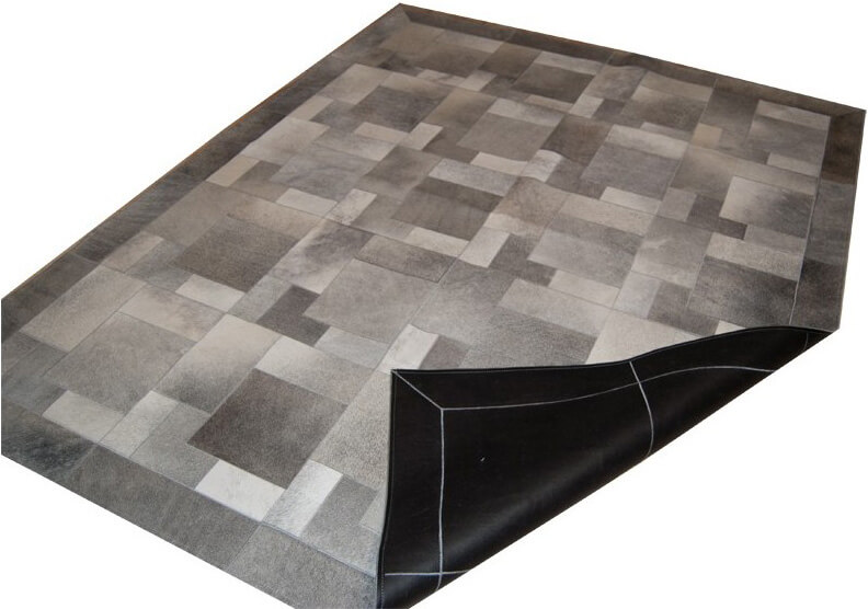 Pazl Cowhide Grey Rug