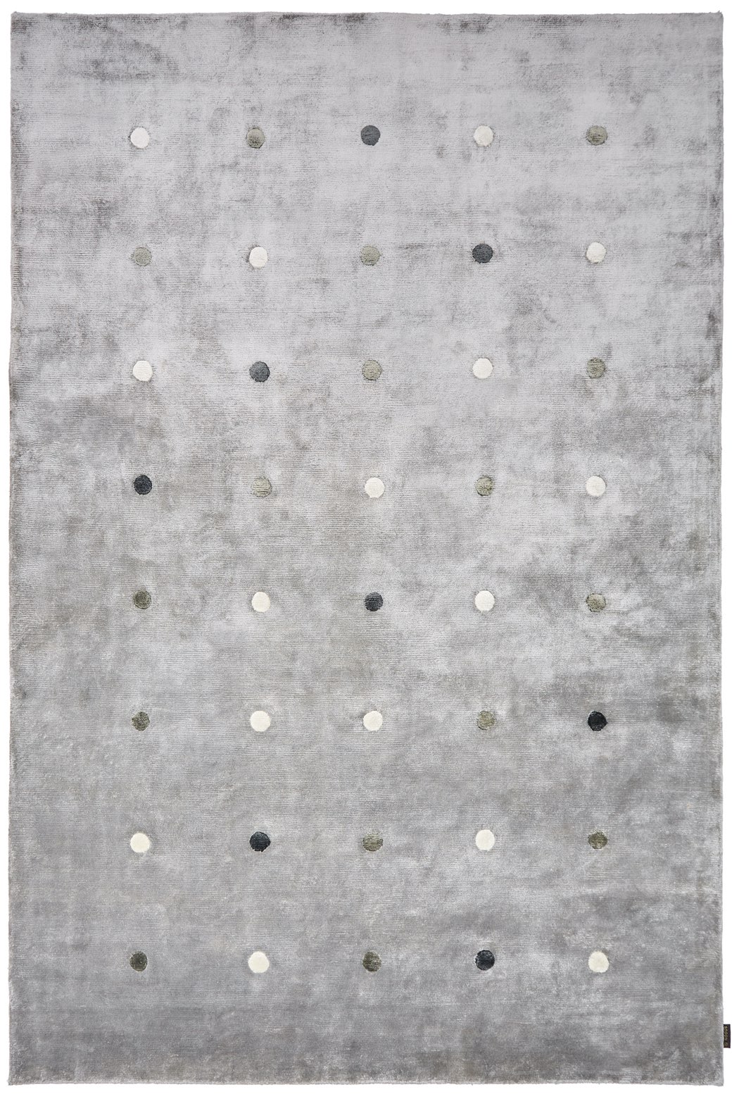 Punti Grey Mix Designer Handmade Rug