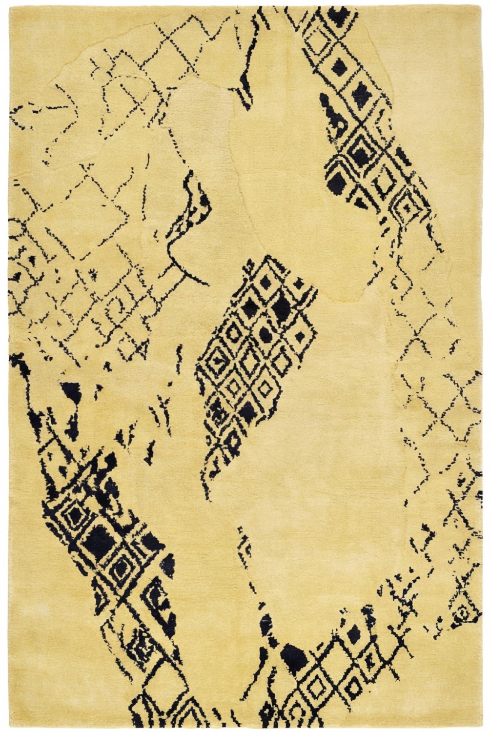 Golden Symbolica Handcrafted Rug