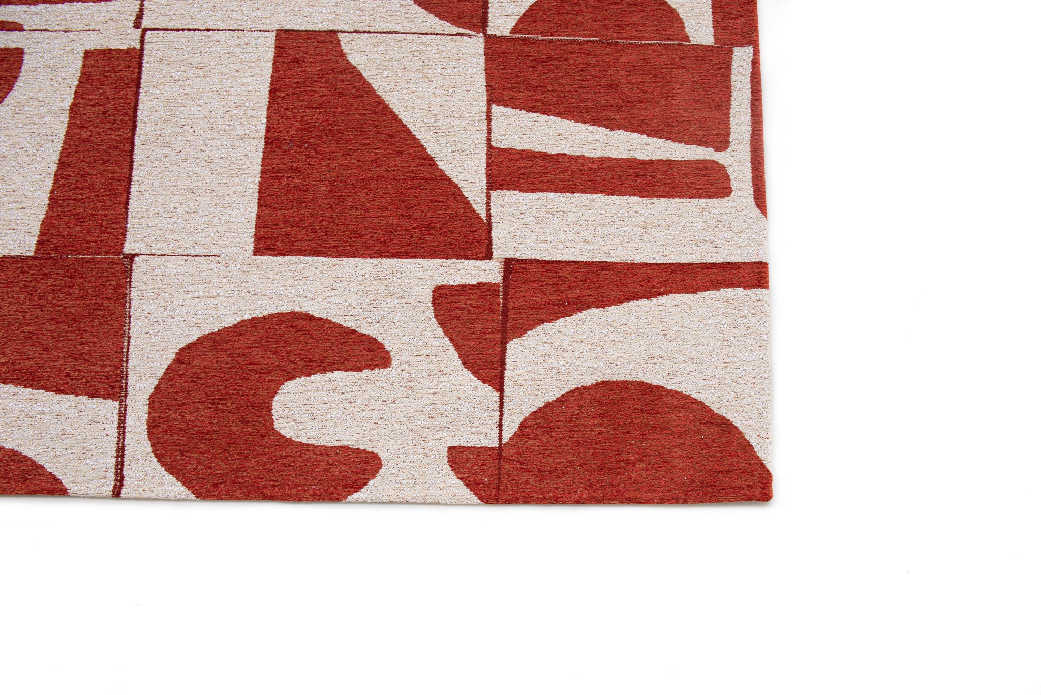 Rust Modern Rug ☞ Size: 8' x 11' 2" (240 x 340 cm)