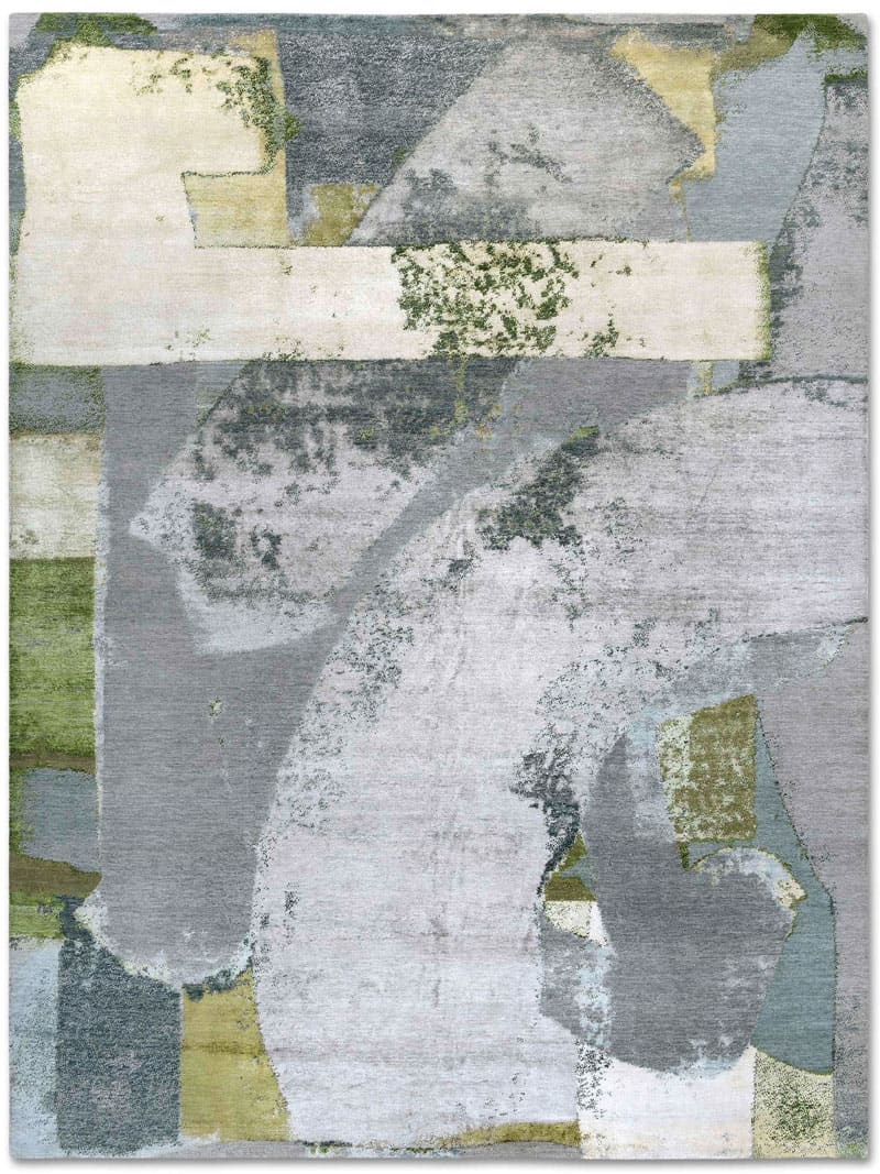 Green Rust Luxury Handmade Rug