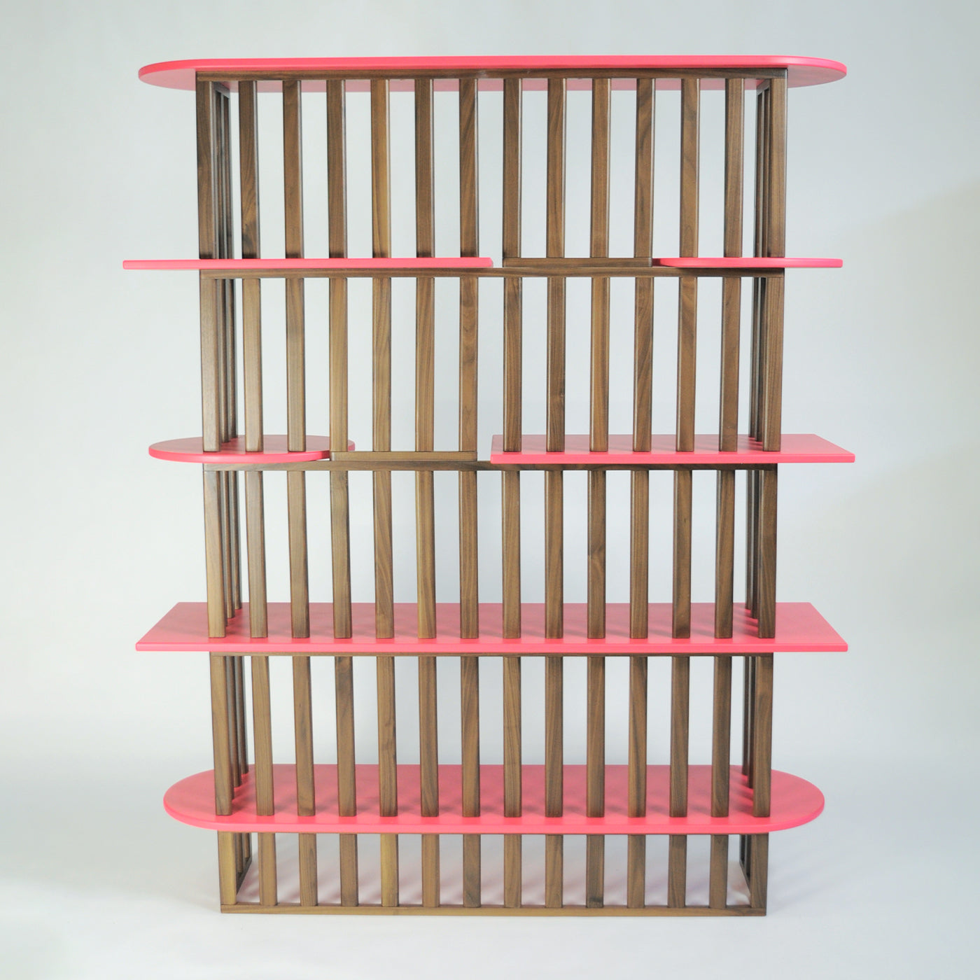Pink Five-Tier Bookshelf