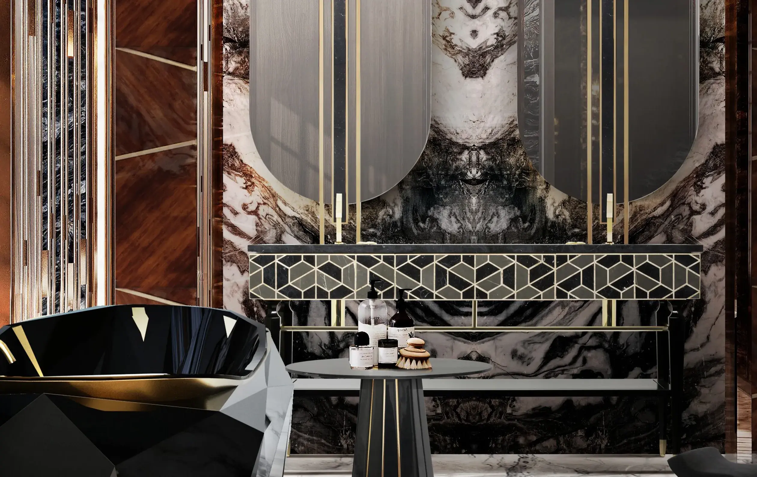 Shellstone Vanity Cabinet - 1