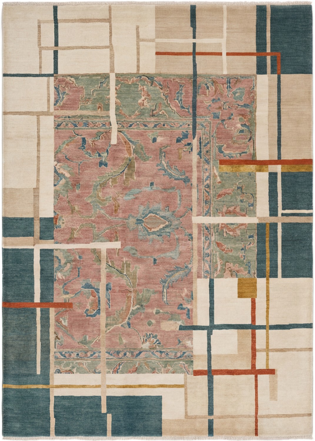 Ornament Matrix Handcrafted Rug