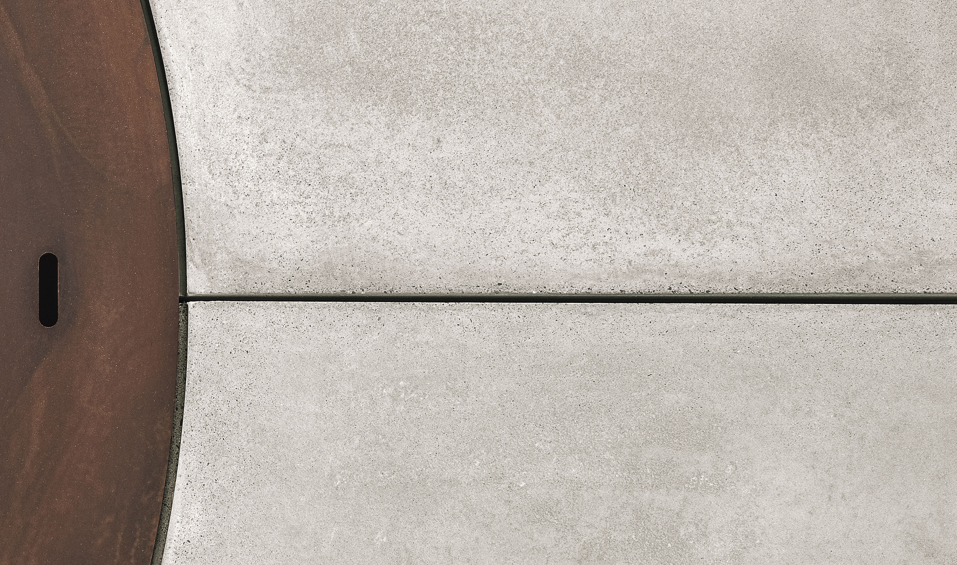 Ercole Concrete Grey Outdoor Italian Fire Pit | Dimensions: Ø 150 cm