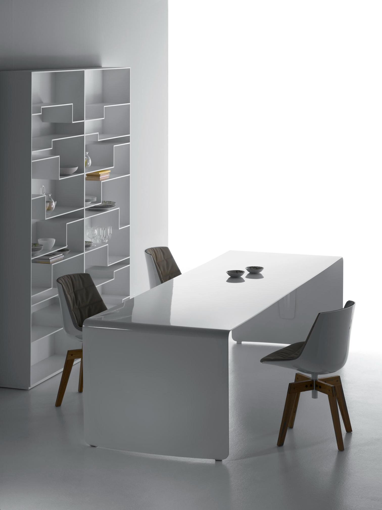 La Grande Italian Table ☞ Color: Matt Painted White X053 ☞ Dimensions: 80 x 240 cm