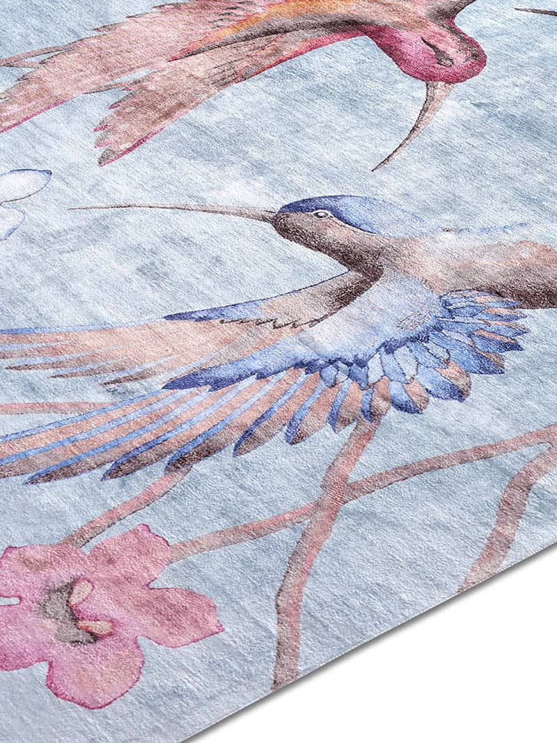 Hummingbirds Exquisite Handmade Rug