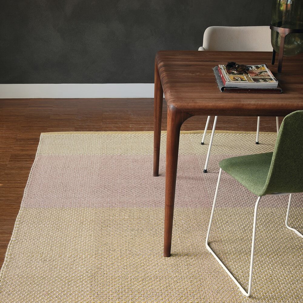 Check Neutral Handwoven Rug