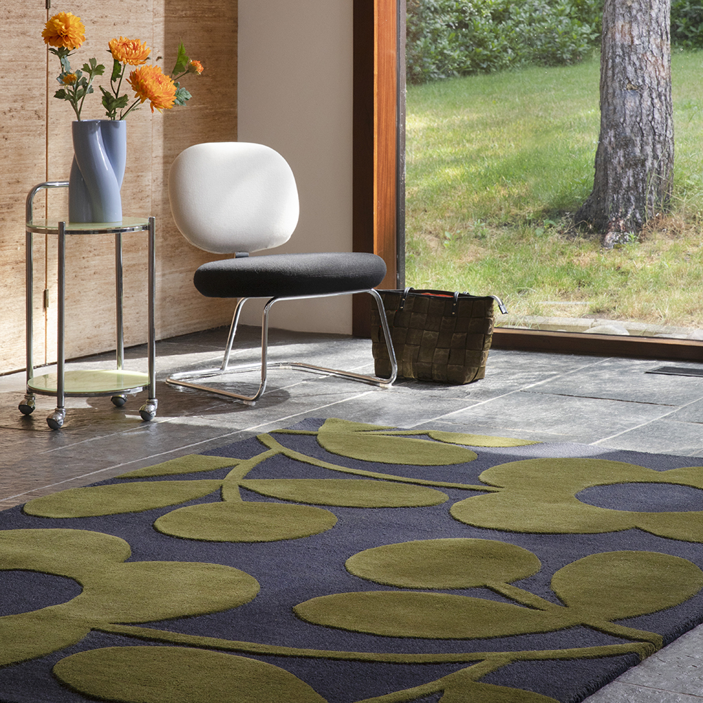 Sprig Green Designer Wool Rug