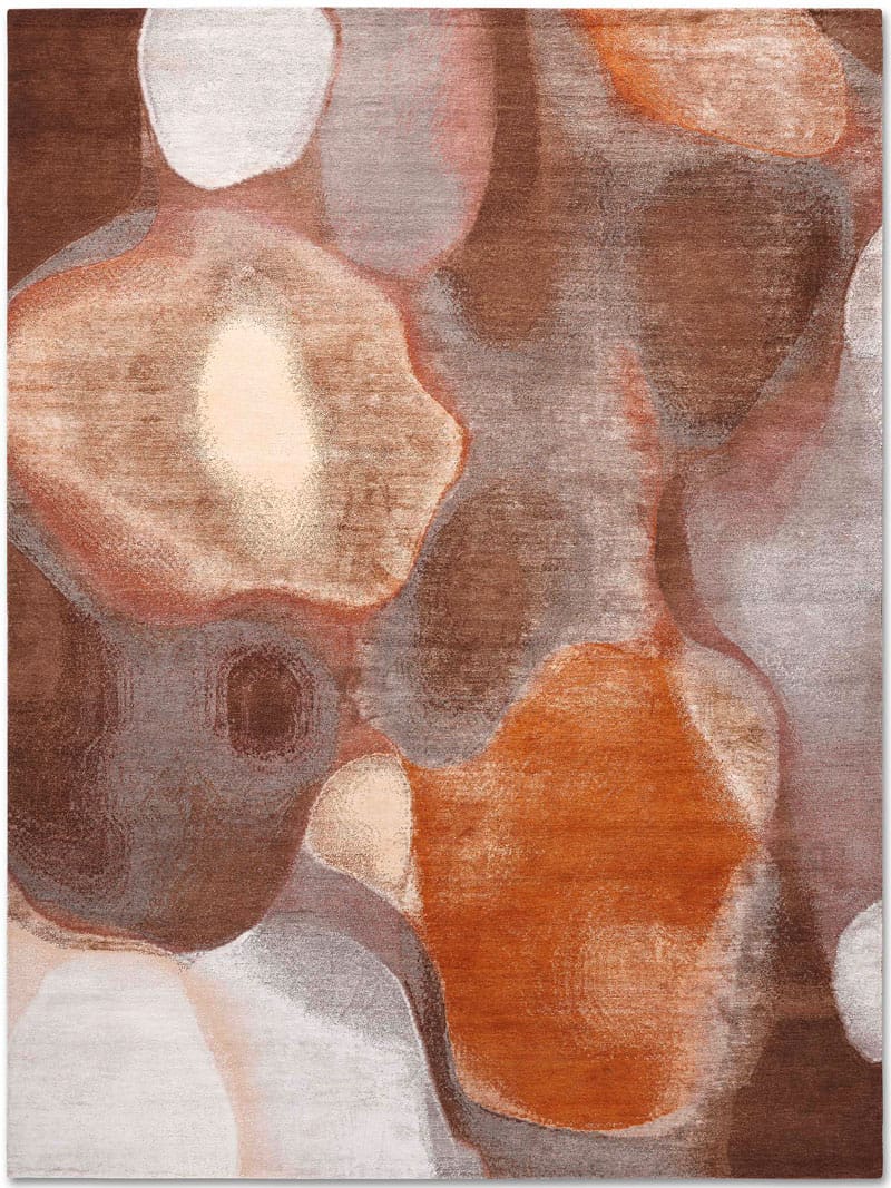 Copper Mauve Hand-Woven Rug