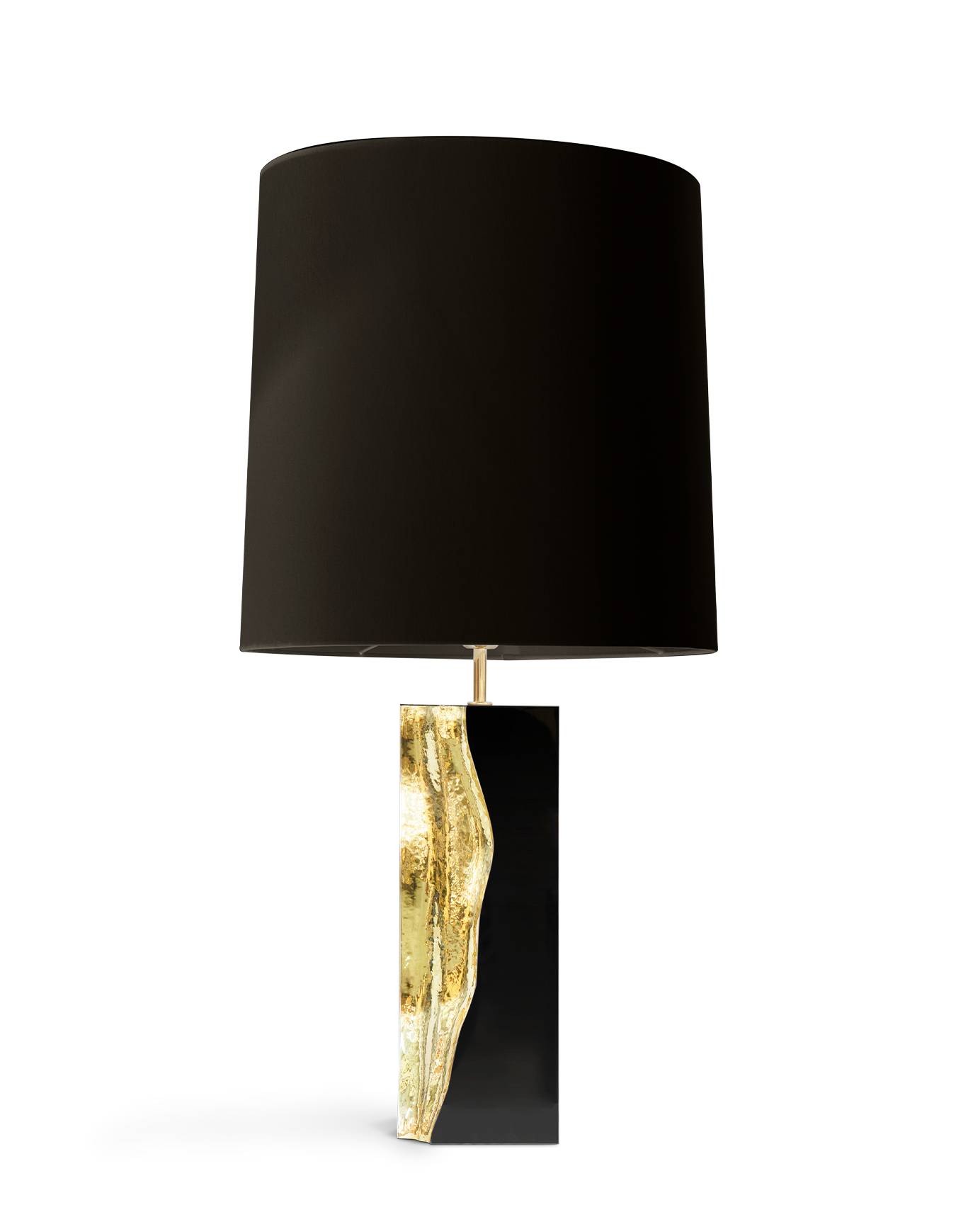 Glacier Black Table Lamp