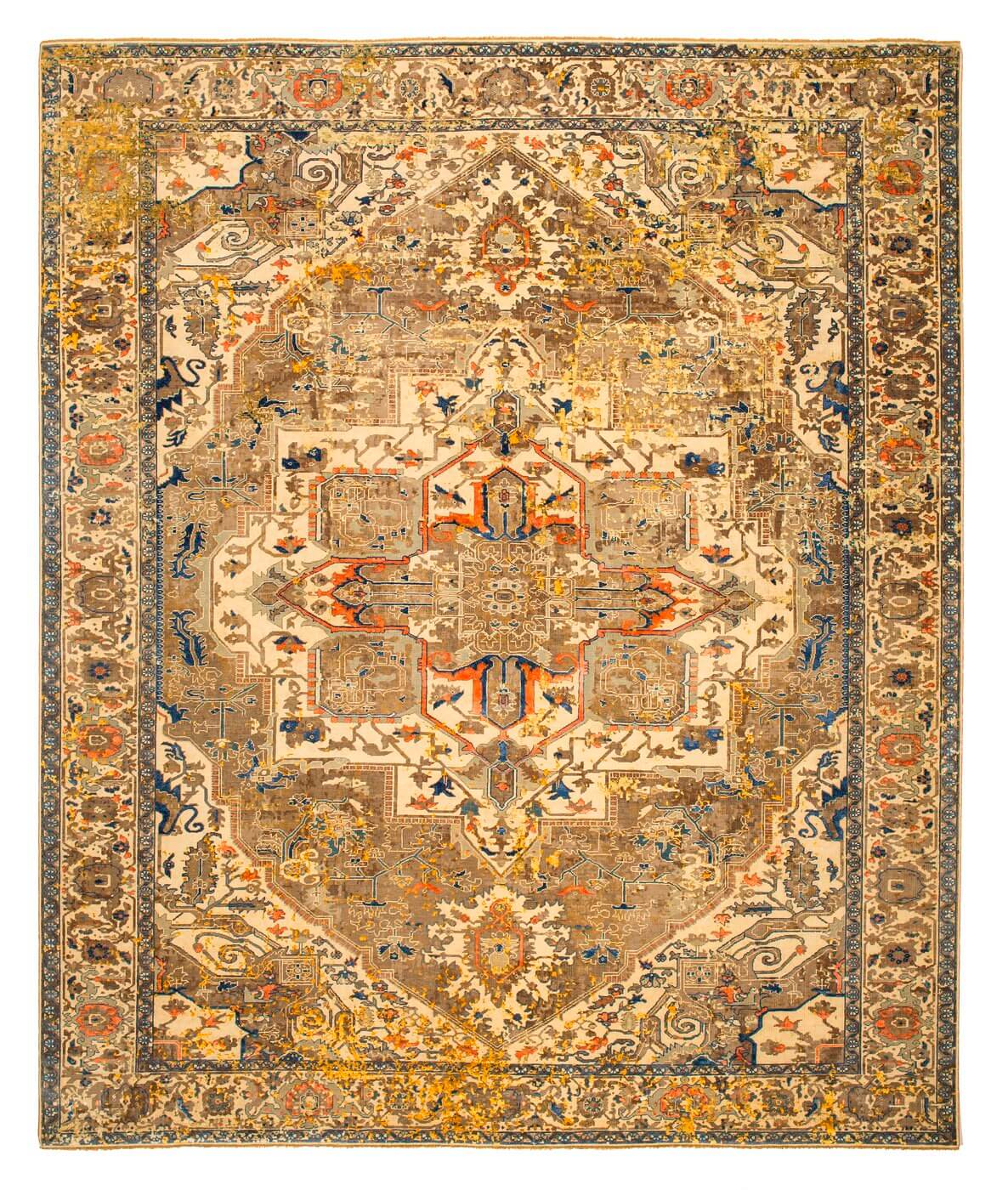 Serapi Beige Hand-knotted Rug