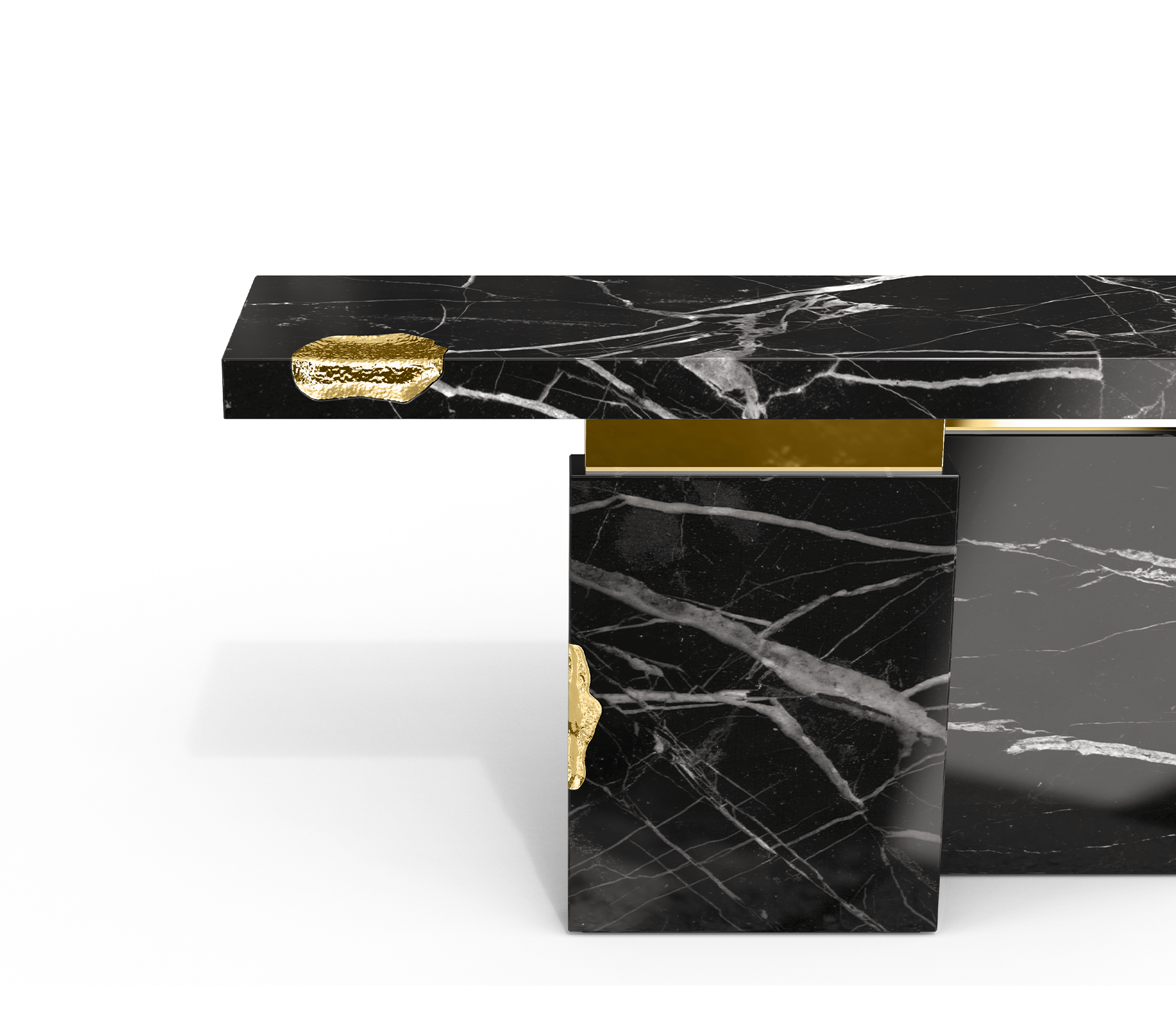 Dominion Nero Marquina Console