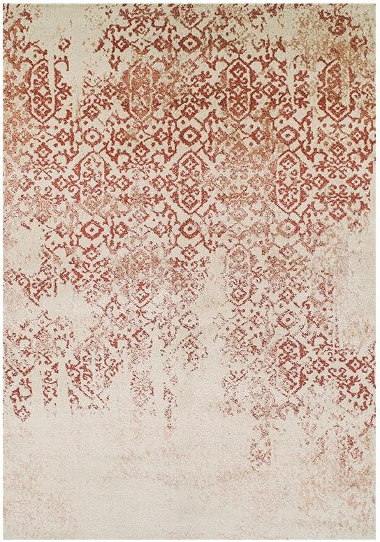 Antique Beige & Red Rug