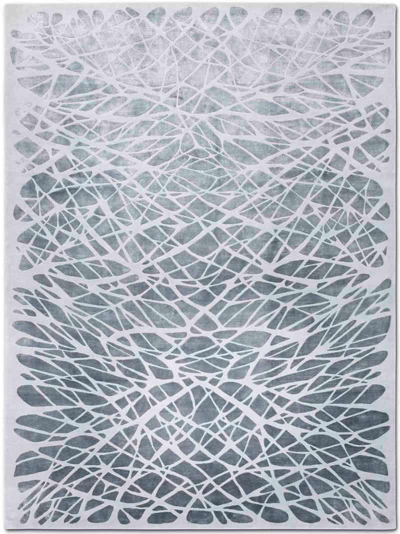 Dresden Silver Hand Knotted Rug