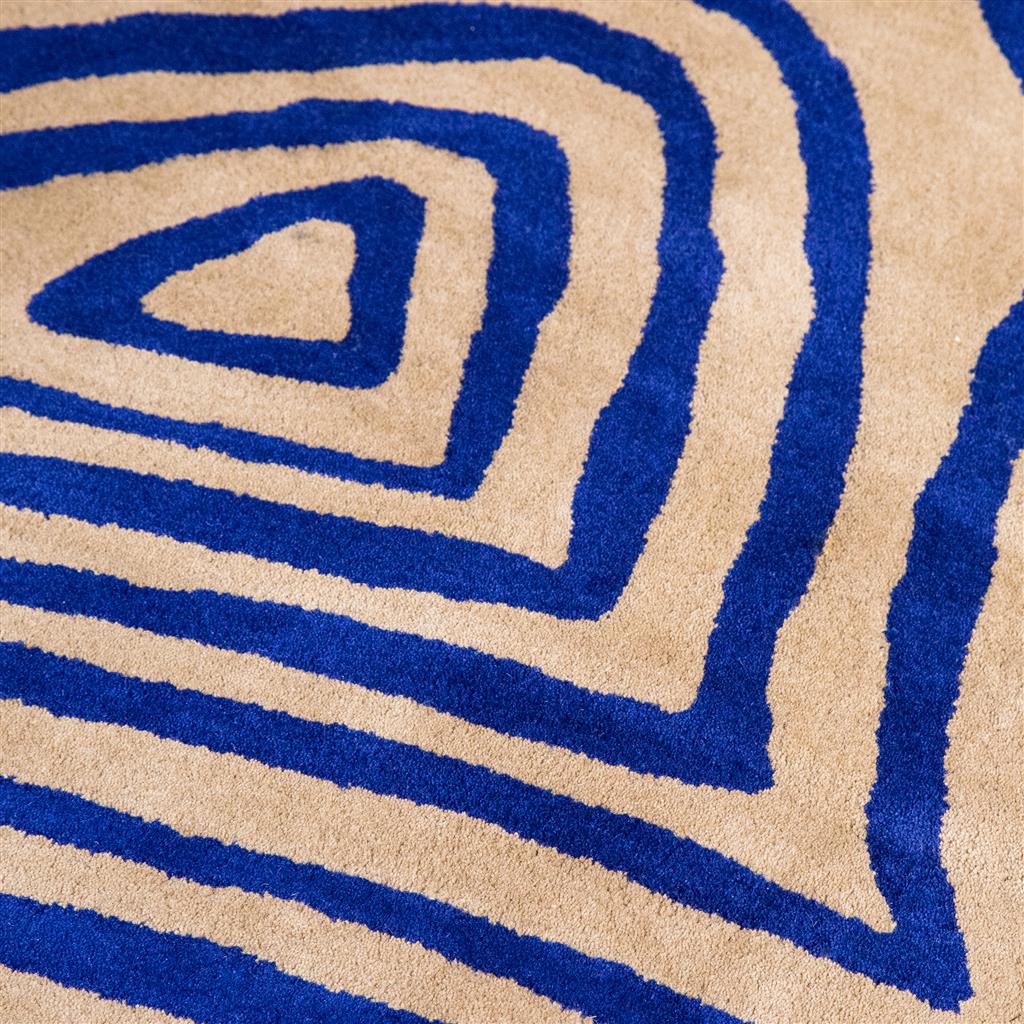 Groove Blue Rug ☞ Size: 5' 7" x 8' (170 x 240 cm)