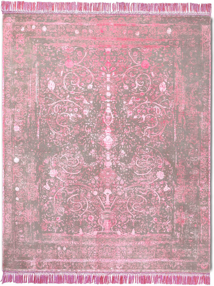 Soft Pink Hand Woven Rug