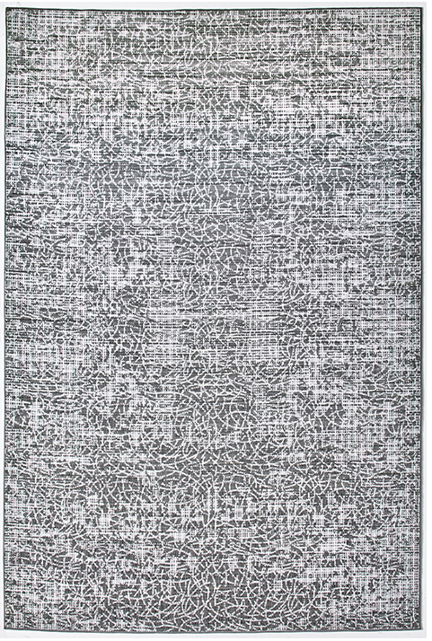 Turkish Abstract Silvery Rug ☞ Size: 5' 3" x 7' 7" (160 x 230 cm)