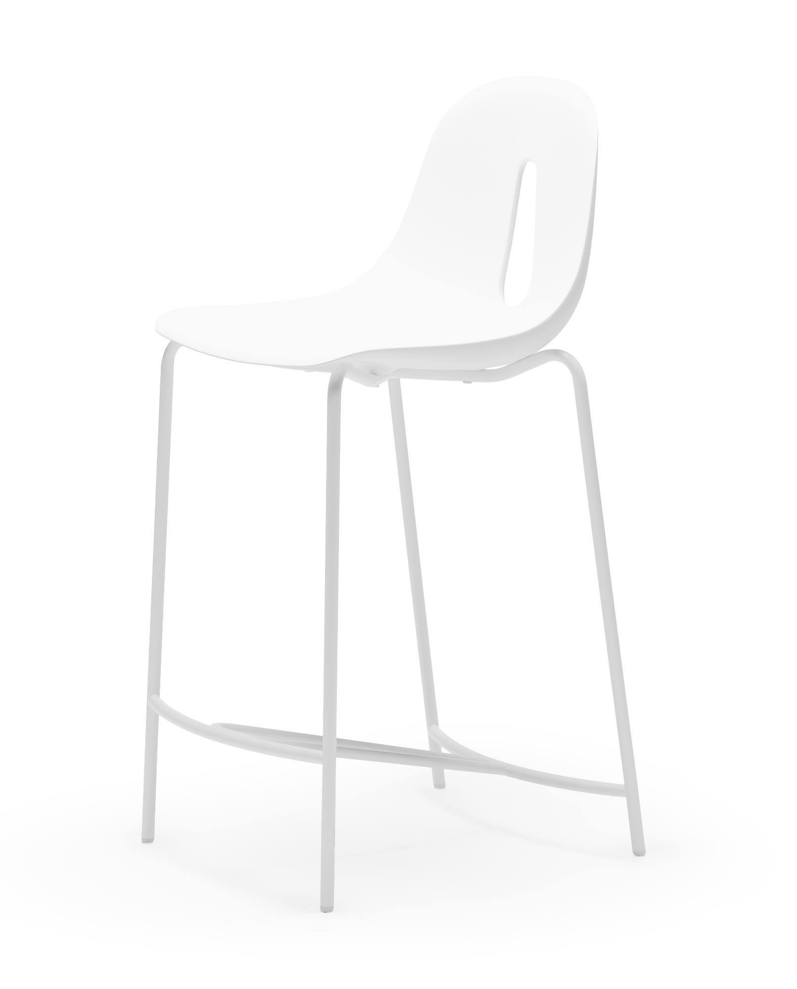 Gotham SG-65 White Bar Stool
