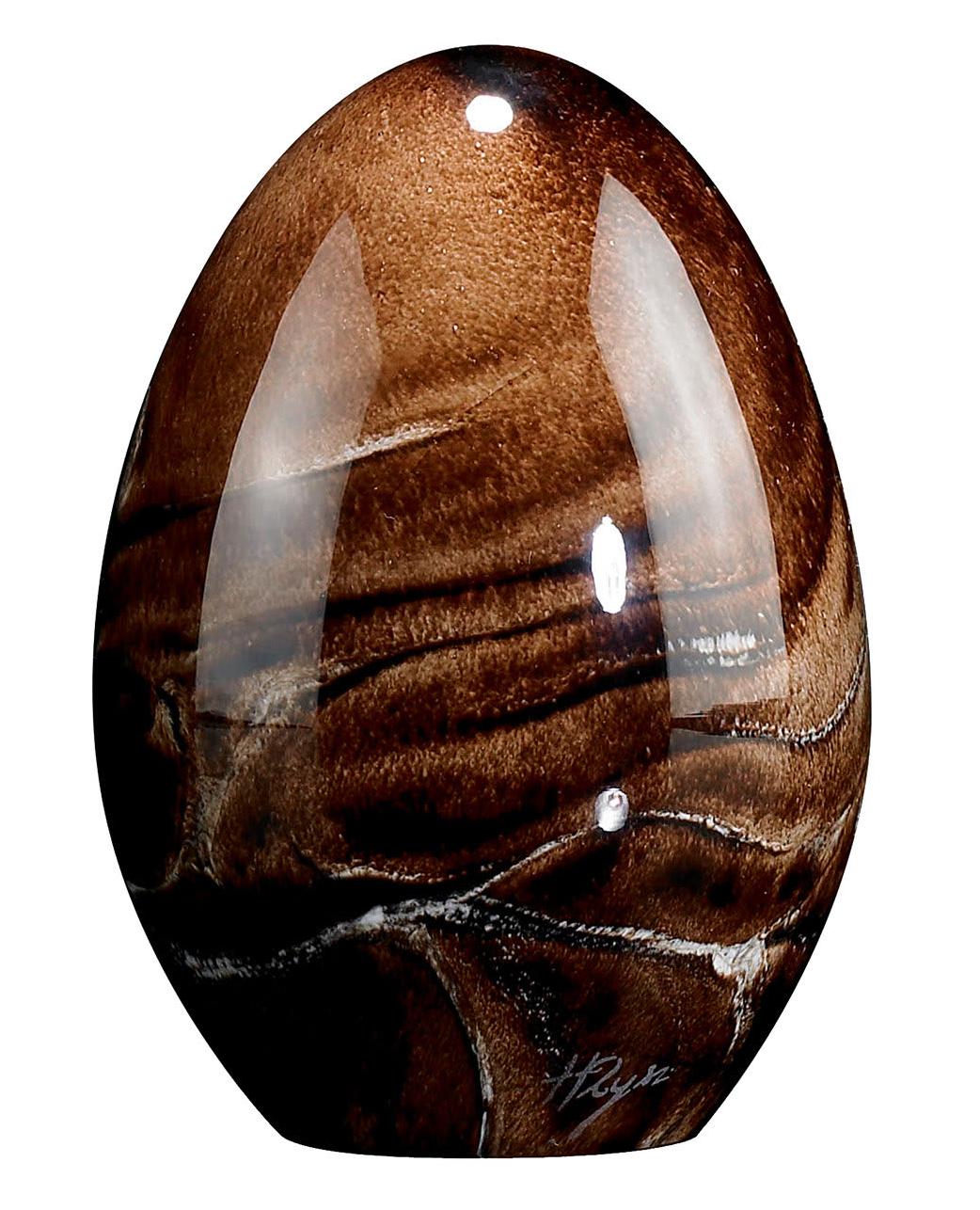 Brown Glass Small Egg