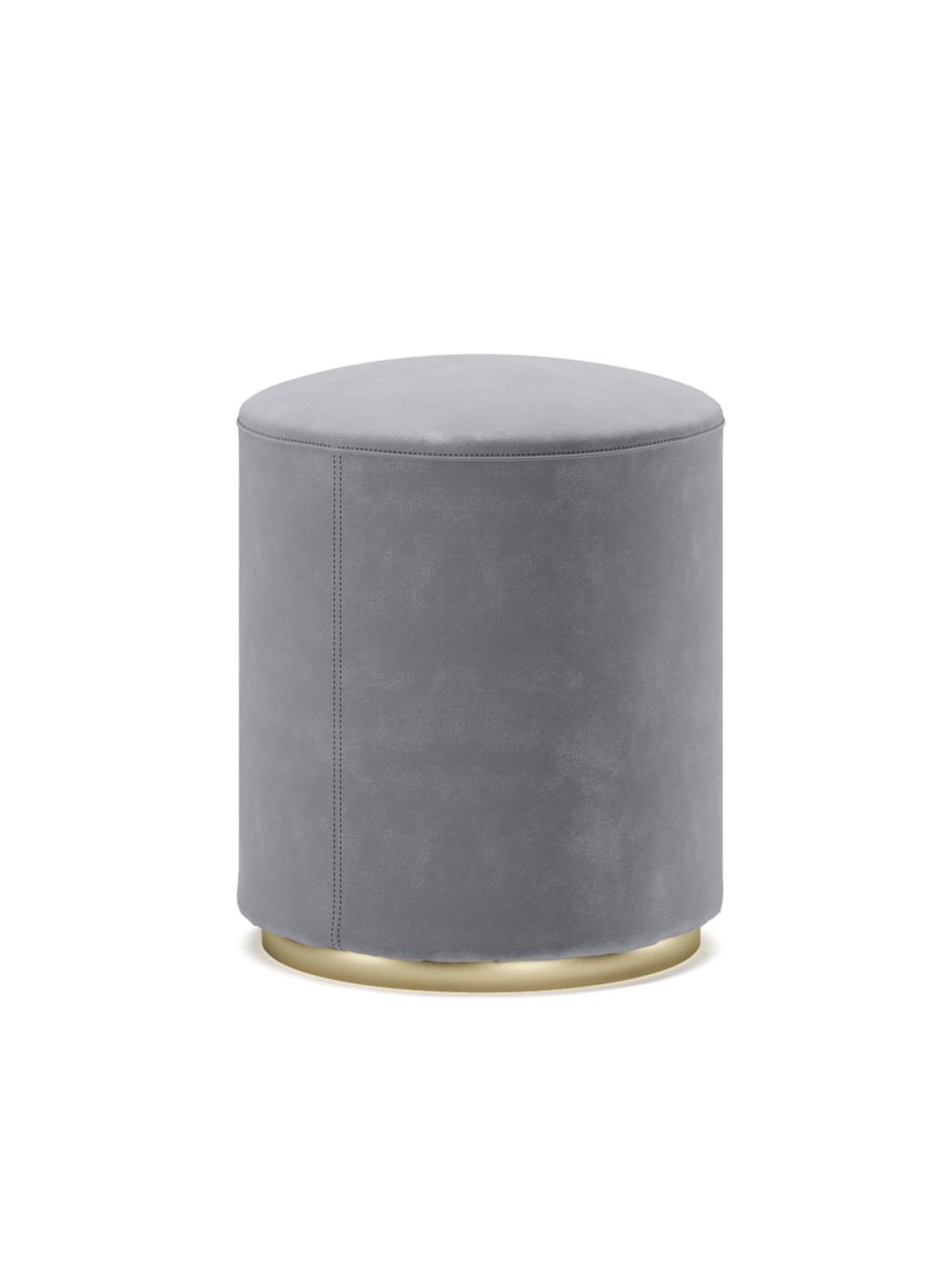 Adam Gray Pouf